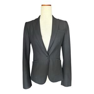 United Colors Of Benetton Vintage Single Button Black Blazer S
